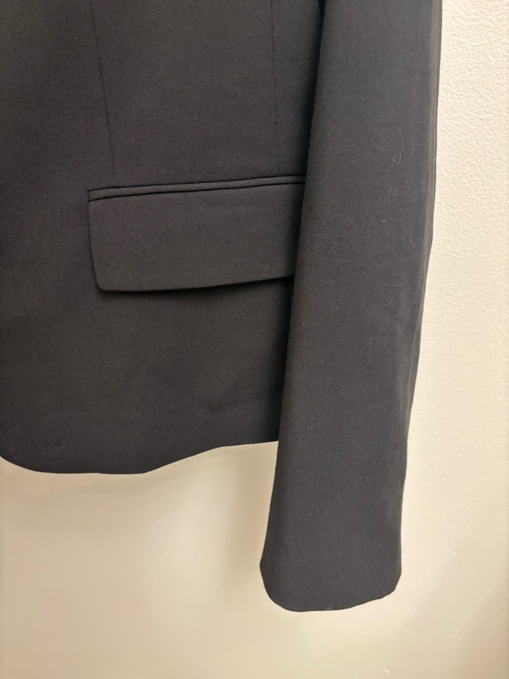 Calvin Klein Black Two-Button Tailored Blazer Career Jacket Women’s 8 - Picture 5 of 13